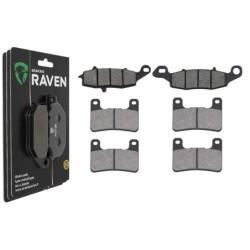 3 Kit plaquettes frein Suzuki VZR 1800 Intruder M1800R  Av G, Av D et Ar 124-213X2 - EBC FA231 et FA379 - Raven 104-194