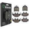 3 Kit plaquettes frein Arctic-cat DVX 250  Av G, Av D et Ar 140-230X2 - EBC FA361HH et FA377 - Raven 104-198
