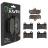 3 Kit plaquettes frein Mv-agusta Brutale 920  Av G, Av D et Ar 235-141X2 - EBC FA320 et FA244 - Raven 104-199