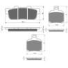 3 Kit plaquettes frein Adiva AD2 300 2 roue Av G, Av D et Ar 286-152X2 - EBC FA427 et FA266 - Raven 104-203