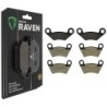 3 Kit plaquettes frein Polaris ACE 500  Av G, Av D et Ar 162-312X2 - EBC FA159 et FA354R - Raven 104-204