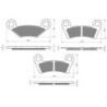 3 Kit plaquettes frein Polaris Outlaw 525  Av G, Av D et Ar 162-343X2 - EBC FA159 et FA456R - Raven 104-205
