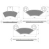 3 Kit plaquettes frein Polaris Diesel 460  Av G, Av D et Ar 179-162X2 - EBC FA270 et FA159 - Raven 104-206