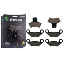 3 Kit plaquettes frein Polaris Sportsman 335  Av G, Av D et Ar 179-162X2 - EBC FA270 et FA159 - Raven 104-206