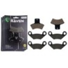 3 Kit plaquettes frein Polaris Worker 335  Av G, Av D et Ar 179-162X2 - EBC FA270 et FA159 - Raven 104-206