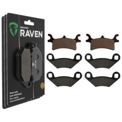 3 Kit plaquettes frein Polaris Magnum 330 2x4 4x4 Av G, Av D et Ar 209-162X2 - EBC FA314R et FA159 - Raven 104-208