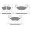 3 Kit plaquettes frein Polaris Xpress 400  Av G, Av D et Ar 216-162X2 - EBC FA232 et FA159 - Raven 104-209