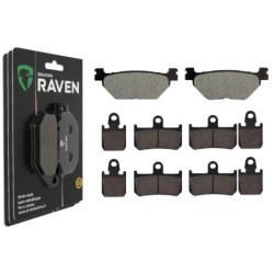 3 Kit plaquettes frein Yamaha V-Max 1700  Av G, Av D et Ar 165-246X2 - EBC FA319/2 et FA442/4HH - Raven 104-211