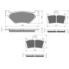 3 Kit plaquettes frein Yamaha V-Max 1700  Av G, Av D et Ar 165-246X2 - EBC FA319/2 et FA442/4HH - Raven 104-211