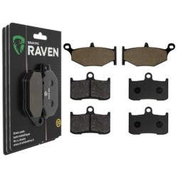 3 Kit plaquettes frein Suzuki GSX 1300 BK B-King  Av G, Av D et Ar 241-207X2 - EBC FA419 et FA347 - Raven 104-214