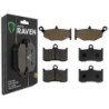 3 Kit plaquettes frein Suzuki GSX 1300 BK B-King  Av G, Av D et Ar 241-207X2 - EBC FA419 et FA347 - Raven 104-214