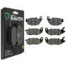 3 Kit plaquettes frein Honda Africa Twin 1100  Av G, Av D et Ar 311-210X2 - EBC FA629TT et FA375 - Raven 104-215