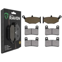 3 Kit plaquettes frein Suzuki DL 1000 V-Strom  Av G, Av D et Ar 241-213X2 - EBC FA419 et FA379 - Raven 104-216