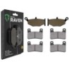 3 Kit plaquettes frein Suzuki DL 1000 V-Strom  Av G, Av D et Ar 241-213X2 - EBC FA419 et FA379 - Raven 104-216