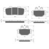 3 Kit plaquettes frein Sym Trackrunner 200  Av G, Av D et Ar 286-230X2 - EBC FA427 et FA377 - Raven 104-219