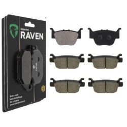 3 Kit plaquettes frein Honda TRX 680 Rincon  Av G, Av D et Ar 243-240X2 - EBC FA373 et FA410 - Raven 104-221