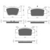 3 Kit plaquettes frein Honda TRX 680 Rincon  Av G, Av D et Ar 243-240X2 - EBC FA373 et FA410 - Raven 104-221