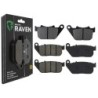 3 Kit plaquettes frein Harley-davidson Sportster 883 Roadster XL883R Av G, Av D et Ar 274-272X2 - EBC FA387 et FA381 - Raven 104