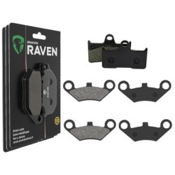 3 Kit plaquettes frein Cf-moto C-Force 800 CF 2 Av G, Av D et Ar 281-284X2 - EBC FA344 et FA453 - Raven 104-229