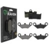 3 Kit plaquettes frein Cf-moto C-Force 800 CF 2 Av G, Av D et Ar 281-284X2 - EBC FA344 et FA453 - Raven 104-229