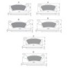 3 Kit plaquettes frein Can-am Outlander 650 4x4 & Max Av G, Av D et Ar 309-310-310 - EBC FA618 et FA617 - Raven 104-232