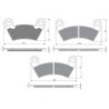 3 Kit plaquettes frein Polaris ACE 570 EFI Euro Av G, Av D et Ar 312-313X2 - EBC FA354R et FA452R - Raven 104-233