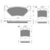 3 Kit plaquettes frein Yamaha XV 1900 Midnight Star  Av G, Av D et Ar Nc -  - Raven 104-234
