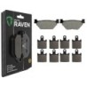 3 Kit plaquettes frein Yamaha XVS 1300 1CS Midnight Star  Av G, Av D et Ar Nc -  - Raven 104-234