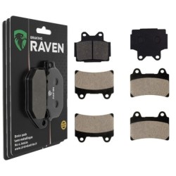 3 Kit plaquettes frein Yamaha FZR 400  Av G, Av D et Ar 067-073X2 -  - Raven 104-237