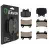 3 Kit plaquettes frein Yamaha FZR 400  Av G, Av D et Ar Nc -  - Raven 104-237