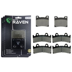3 Kit plaquettes frein Yamaha YZF 750 SP  Av G, Av D et Ar 015-054X2 -  - Raven 104-239