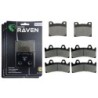 3 Kit plaquettes frein Yamaha YZF 750R  Av G, Av D et Ar 015-054X2 -  - Raven 104-239