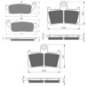 3 Kit plaquettes frein Yamaha MT-01 1700  Av G, Av D et Ar Nc -  - Raven 104-241
