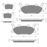 3 Kit plaquettes frein Yamaha MT-03 660  Av G, Av D et Ar Nc -  - Raven 104-242