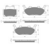 3 Kit plaquettes frein Yamaha XJ 600N Diversion  Av G, Av D et Ar 067-099X2 -  - Raven 104-244