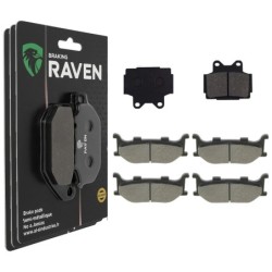 3 Kit plaquettes frein Yamaha XJR 400  Av G, Av D et Ar 067-099X2 -  - Raven 104-244