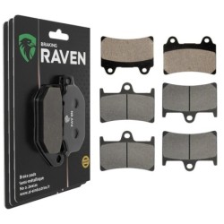 3 Kit plaquettes frein Yamaha XV 1700 Road Star Midnight  Av G, Av D et Ar 073-070X2 -  - Raven 104-249