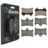 3 Kit plaquettes frein Yamaha XV 1700 Road Star Midnight  Av G, Av D et Ar Nc -  - Raven 104-249