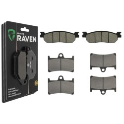 3 Kit plaquettes frein Yamaha YZF-R6 600  Av G, Av D et Ar 146-070X2 -  - Raven 104-251