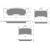 3 Kit plaquettes frein Yamaha YZF-R6 600  Av G, Av D et Ar Nc -  - Raven 104-251