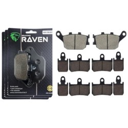 3 Kit plaquettes frein Yamaha YZF-R1 1000  Av G, Av D et Ar Nc -  - Raven 104-254