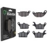 3 Kit plaquettes frein Yamaha Tricity 300  Av G, Av D et Ar Nc -  - Raven 104-256