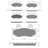 3 Kit plaquettes frein Yamaha YFZ 450  Av G, Av D et Ar Nc -  - Raven 104-260