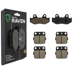 3 Kit plaquettes frein Yamaha YFZ 450  Av G, Av D et Ar Nc -  - Raven 104-262