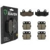3 Kit plaquettes frein Yamaha YFZ 450  Av G, Av D et Ar Nc -  - Raven 104-262