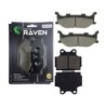 2 Kit plaquettes frein Yamaha FZX 250 Zeal  Avant et Arrière 048-067 - EBC FA179 et FA104 - Raven 103-179