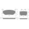 2 Kit plaquettes frein Yamaha FZX 250 Zeal  Avant et Arrière 048-067 - EBC FA179 et FA104 - Raven 103-179