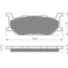 Plaquettes de frein Cf-moto V5 250 T-5 Custom Avant Nc - EBC FA179 - Raven 100-048