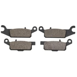 2 Kit plaquettes frein Yamaha YFM Grizzly 700  Av Ga et Dr 3B4-W0045-10 4D3-W0045-10, 3B4-W0045-00 4D3-W0045-00 - EBC FA444 et F