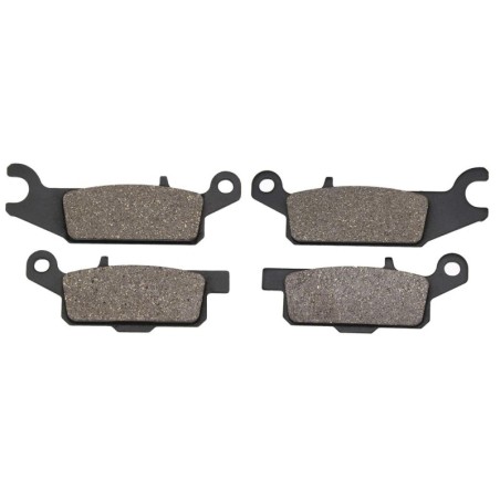 2 Kit plaquettes frein Yamaha YFM Grizzly 700  Av Ga et Dr 3B4-W0045-10 4D3-W0045-10, 3B4-W0045-00 4D3-W0045-00 - EBC FA444 et F